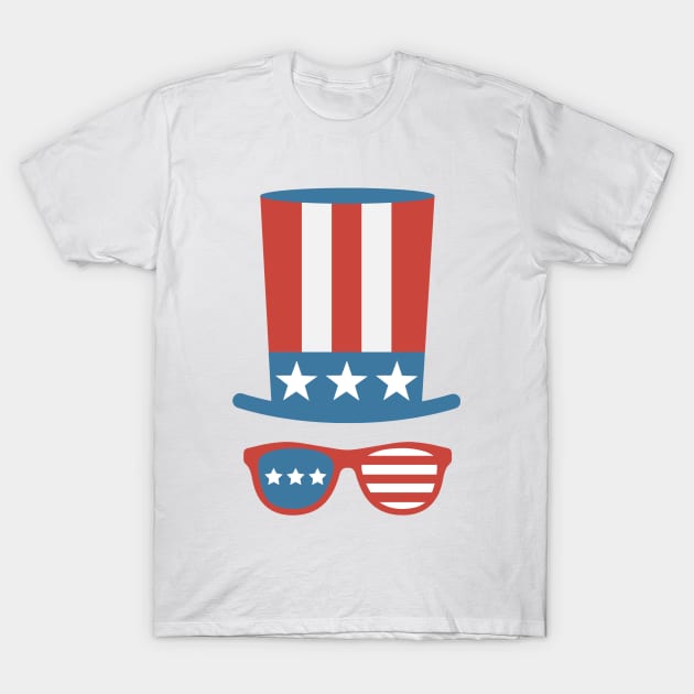 4th of July Uncle Sam T-Shirt by DesignsbyZazz